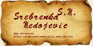 Srebrenka Medojević vizit kartica